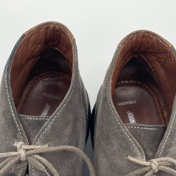 Johnston & Murphy Copeland Chukka Suede Ankle Boots Gray 25-1567 *sold on eBay* - Picture 8 of 11